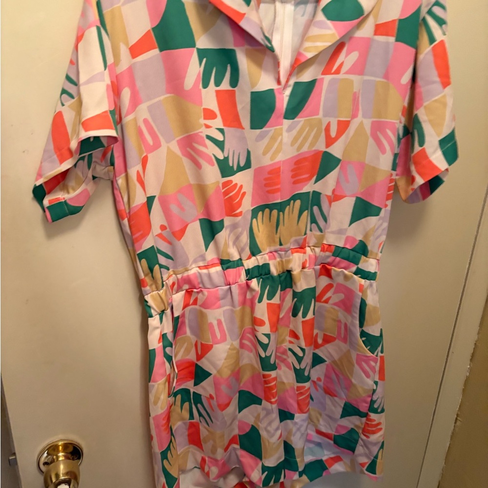 Dazey LA Colorful Patterned Jumpsuit RUNS SMALL